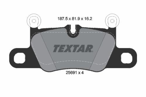 TEXTAR 2569101 Fren Sistemleri Fren Balatası - PORSCHE 911 (991) uyumlu