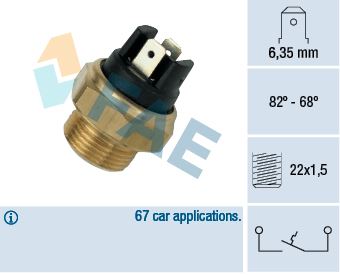 FAE 37350 Soğutma Sistemi Kontrol Ünitesi - PEUGEOT 204 uyumlu