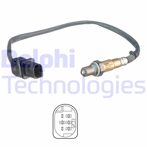 DELPHI ES21081-12B1 Emme & Egzoz Sistemi Egzoz Sensörleri - BMW 5 (F10) uyumlu