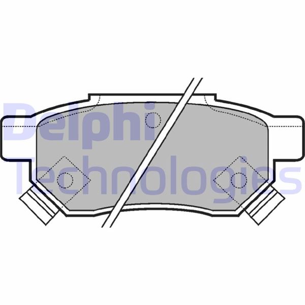 DELPHI LP625 Fren Sistemleri Fren Balatası - ROVER 200 II Hatchback (XW) uyumlu
