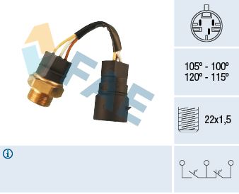 FAE 38220 Soğutma Sistemi Kontrol Ünitesi - OPEL CORSA B (S93) uyumlu