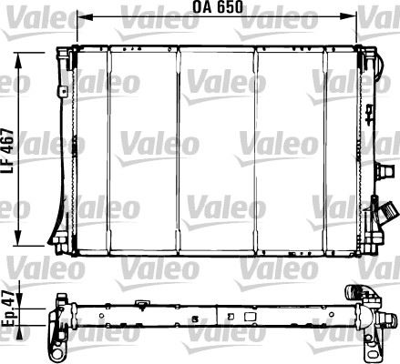 VALEO 731529 Soğutma Sistemi Su Soğutucu & Parçaları - RENAULT LAGUNA I Grandtour (K56_) uyumlu