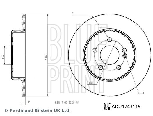BLUE PRINT ADU1743119 Diğer Diğer Donanım & Parçalar - MERCEDES-BENZ C-SERISI (W205) uyumlu