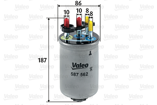 VALEO 587562 Yakıt Sistemi Yakıt Filtresi - LAND ROVER DISCOVERY IV (L319) uyumlu