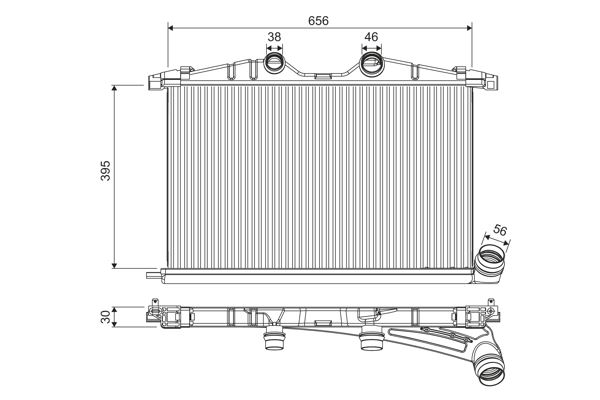 VALEO 818374 Motor Turbo Radyatörü - PEUGEOT 508 I (8D_) uyumlu