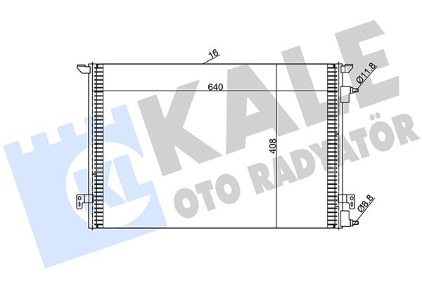 KALE OTO RADYATÖR 388900 İklimlendirme Sistemi Klima Radyatörü - FIAT CROMA (194_) uyumlu