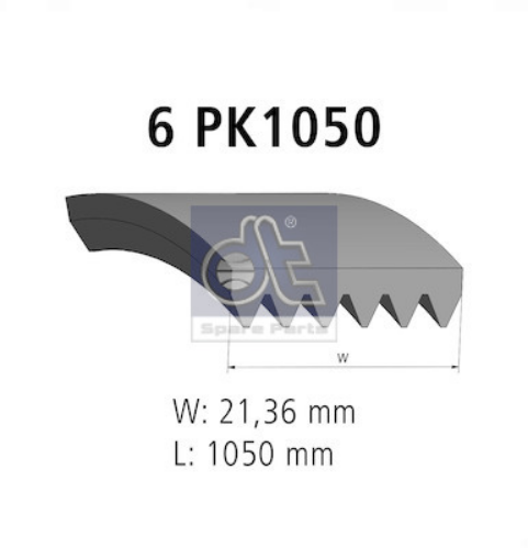 DT Spare Parts 6.31532 Motor Kayış - VW PASSAT B3/B4 (3A2, 35I) uyumlu