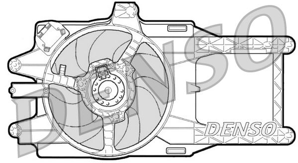 DENSO DER13002 Soğutma Sistemi Fan - LANCIA Y (840_) uyumlu