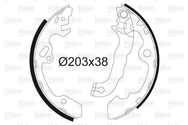 VALEO 562648 Fren Sistemleri Fren Pabucu - FORD FOCUS I (DAW, DBW) uyumlu