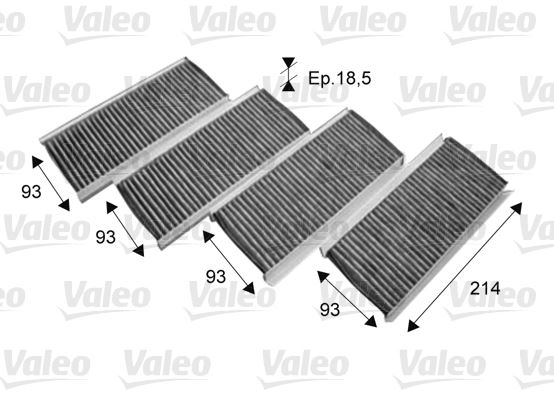 VALEO 715712 İklimlendirme Sistemi Polen Filtresi - BMW 3 Coupe (E92) uyumlu