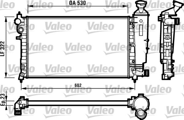 VALEO 731526 Soğutma Sistemi Su Soğutucu & Parçaları - PEUGEOT 106 I (1A, 1C) uyumlu