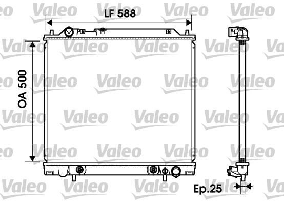 VALEO 734145 Soğutma Sistemi Su Soğutucu & Parçaları - MITSUBISHI L400 Minibüs/Otobüs (PD_W, PC_W, PA_V, PB_V, PA_W) uyumlu