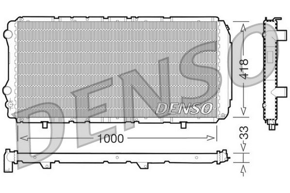 DENSO DRM09075 Soğutma Sistemi Su Soğutucu & Parçaları - PEUGEOT BOXER Minibüs/Otobüs (230P) uyumlu