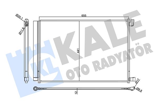 KALE OTO RADYATÖR 357740 İklimlendirme Sistemi Klima Radyatörü - MERCEDES-BENZ S-SERISI (W222, V222, X222) uyumlu