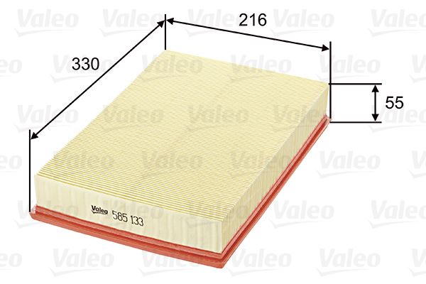 VALEO 585133 Motor Hava Filtresi - VOLVO S80 I (184) uyumlu