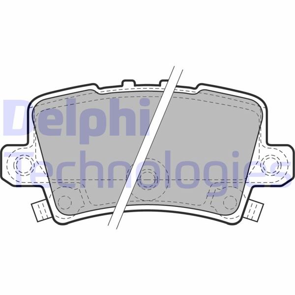 DELPHI LP1971 Fren Sistemleri Fren Balatası - HONDA CIVIC VIII Hatchback (FN, FK) uyumlu