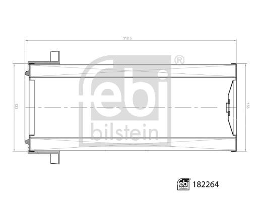 FEBI BILSTEIN 182264 Motor Hava Filtresi - FERRARI AGRI VEGA uyumlu