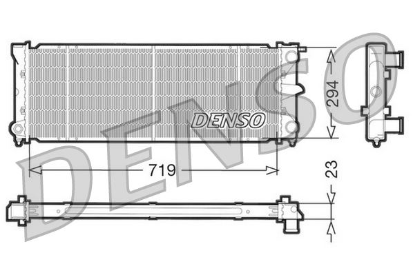 DENSO DRM32026 Soğutma Sistemi Su Soğutucu & Parçaları - VW PASSAT B3/B4 (3A2, 35I) uyumlu