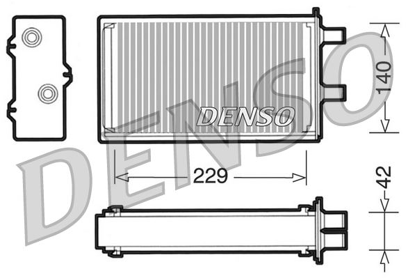 DENSO DRR13001 İklimlendirme Sistemi İç Mekan Isı Değiştirici - LANCIA Y10 (156_) uyumlu