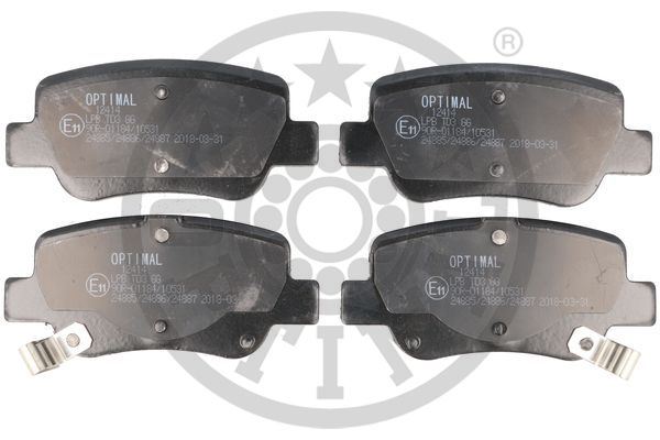 OPTIMAL BP-12414 Fren Sistemleri Fren Balatası - TOYOTA AVENSIS Sedan (_T27_) uyumlu