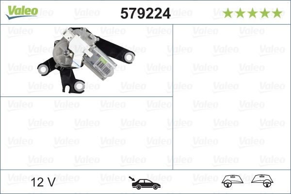 VALEO 579224 Kaporta & Gövde Parçaları Cam Silecek Mekanizması - PEUGEOT 206+ (2L_, 2M_) uyumlu