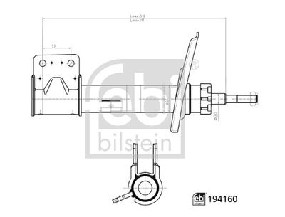 FEBI BILSTEIN 194160 Süspansiyon Sistemi Amortisör - CITROËN BERLINGO MULTISPACE (B9) uyumlu