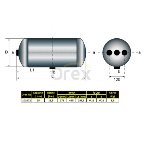 Hava Tankı - OREX - 101072