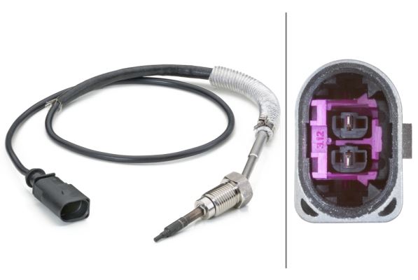 HELLA 6PT 014 494-261 Emme & Egzoz Sistemi Egzoz Sensörleri - VW CADDY III Kasa/büyük limuzin (2KA, 2KH, 2CA, 2CH) uyumlu