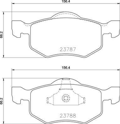VALEO 670518 Fren Sistemleri Fren Balatası - MAZDA TRIBUTE (EP) uyumlu