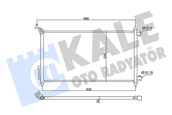 KALE OTO RADYATÖR 357830 İklimlendirme Sistemi Klima Radyatörü - NISSAN TIIDA Hatchback (C11) uyumlu