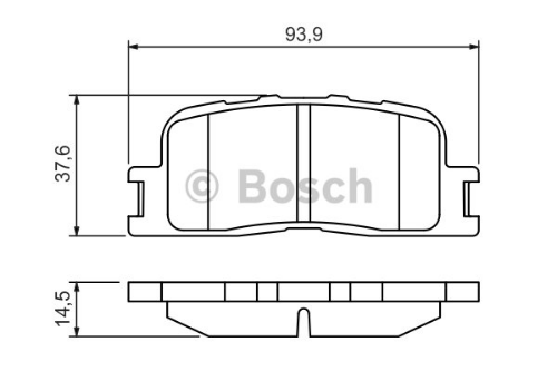 BOSCH 0 986 494 359 Fren Sistemleri Fren Balatası - TOYOTA CAMRY Sedan (_V3_) uyumlu