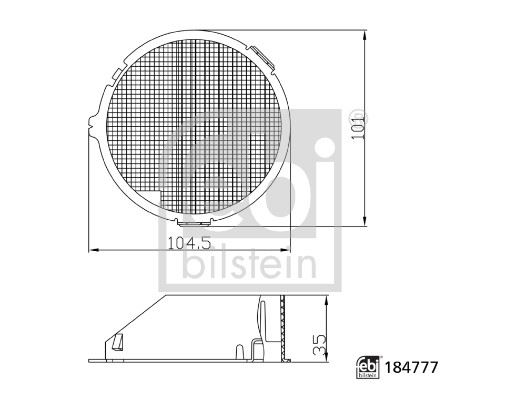 FEBI BILSTEIN 184777 Motor Tahrik Aküsü Filtresi - TOYOTA AURIS (_E18_) uyumlu