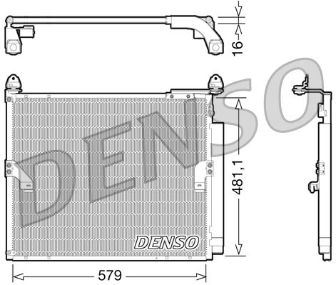 DENSO DCN50019 İklimlendirme Sistemi Klima Radyatörü - TOYOTA LAND CRUISER PRADO (_J15_) uyumlu