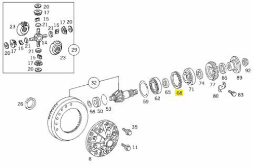Diferansiyel Ayar Pulu - MERCEDES ORIJINAL - A3013534752
