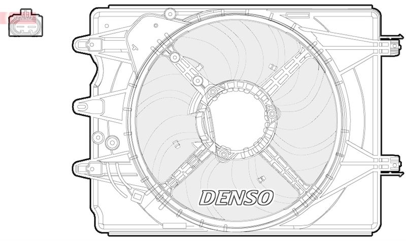DENSO DER09059 Soğutma Sistemi Fan - FIAT 500L (351_, 352_) uyumlu