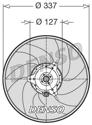 DENSO DER21002 Soğutma Sistemi Fan - BMW 3 (E30) uyumlu