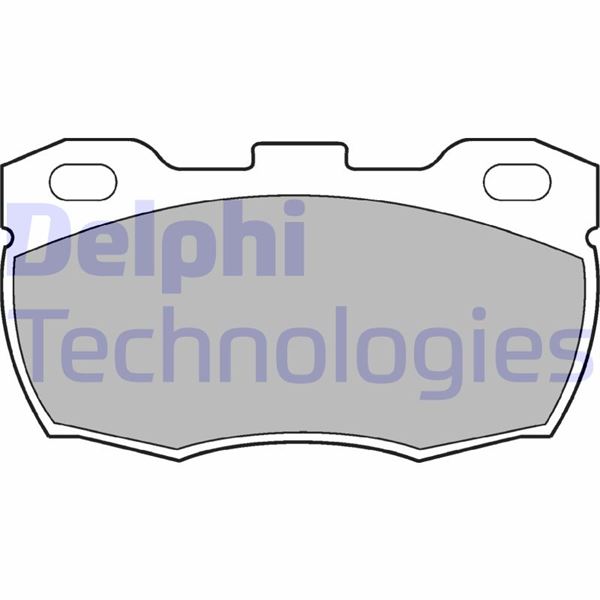 DELPHI LP506 Fren Sistemleri Fren Balatası - PEUGEOT 205 I (741A/C) uyumlu