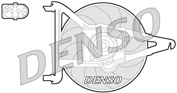 DENSO DER21021 Soğutma Sistemi Fan - PEUGEOT 106 I (1A, 1C) uyumlu