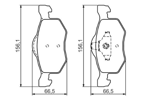 BOSCH 0 986 494 361 Fren Sistemleri Fren Balatası - MAZDA TRIBUTE (EP) uyumlu