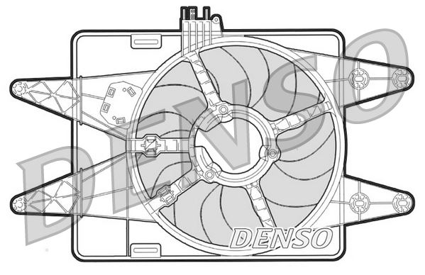 DENSO DER09023 Soğutma Sistemi Fan - FIAT DOBLO MPV (119_, 223_) uyumlu