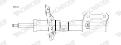 MONROE G8678 Süspansiyon Sistemi Amortisör - HYUNDAI KONA (OS, OSE, OSI) uyumlu