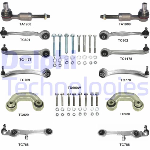DELPHI TC1400KIT Süspansiyon Sistemi Bugi Kolu - AUDI A6 C5 (4B2, 4B4) uyumlu