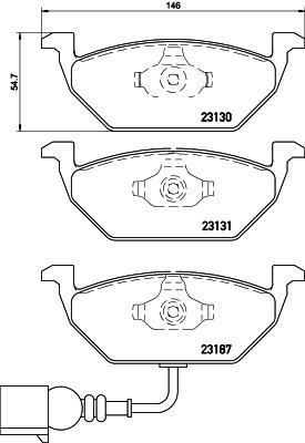 BREMBO P 85 072 Fren Sistemleri Fren Balatası - SEAT LEON (1P1) uyumlu