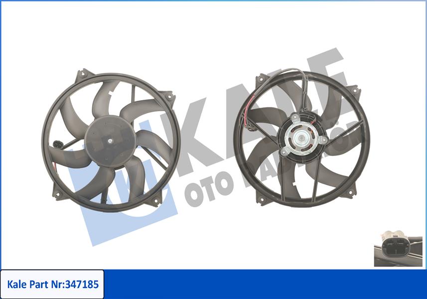KALE OTO RADYATÖR 347185 Soğutma Sistemi Fan - CITROËN C4 II (NC_) uyumlu