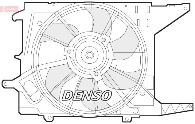 DENSO DER37003 Soğutma Sistemi Fan - DACIA LOGAN (LS_) uyumlu