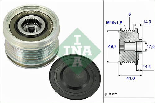 Schaeffler INA 535 0101 10 Elektrik Sistemi Alternatör - MERCEDES-BENZ A-SERISI (W168) uyumlu