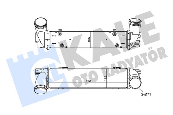 KALE OTO RADYATÖR 350780 Motor Turbo Radyatörü - BMW 3 Coupe (E92) uyumlu
