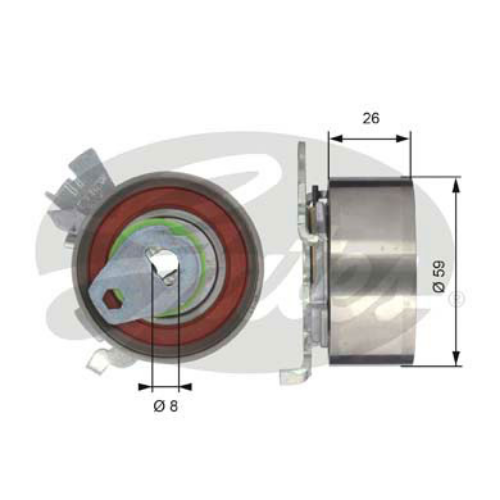 GATES T43040 Motor Kayış Kasnağı - OPEL KADETT E Hatchback (T85) uyumlu