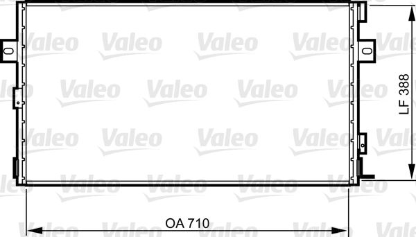 VALEO 814290 İklimlendirme Sistemi Klima Radyatörü - CHRYSLER VOYAGER / GRAND VOYAGER III (GS_, NS_) uyumlu