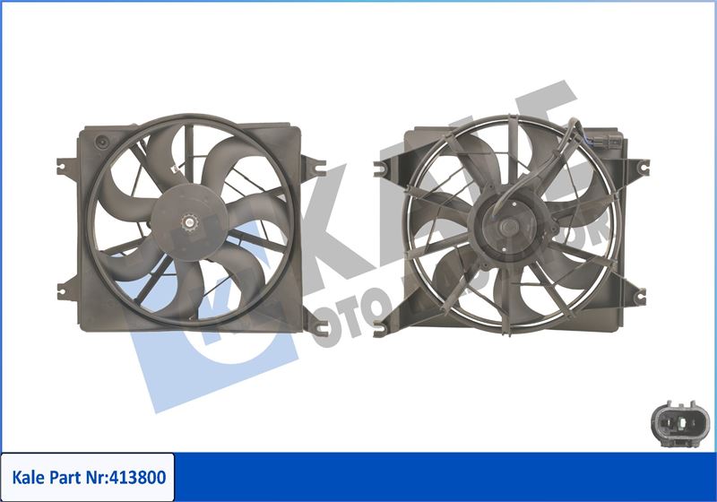 KALE OTO RADYATÖR 413800 Soğutma Sistemi Fan - HYUNDAI ACCENT I (X-3) uyumlu